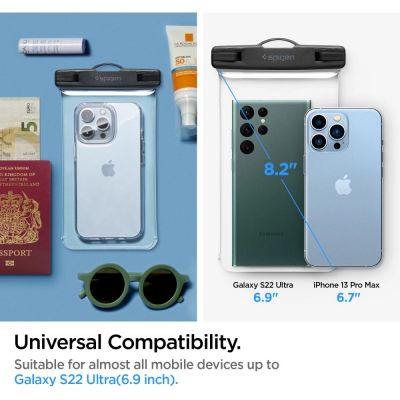 8. Etui Spigen Aqua Shield A601 wodoodporne IPX8 - przezroczyste