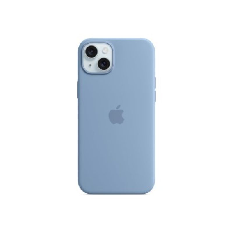 6. Silikonowe etui Apple z MagSafe Winter Blue, do iPhone 15 Plus