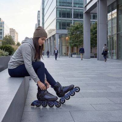 2. NA22151 ŁYŻWOROLKI ARMOUR GRANATOWE ROZM. 45 NILS EXTREME