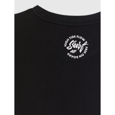 5. T-shirt regular z nadrukiem męski 4F 4FRSS26TTSHM4299-20S