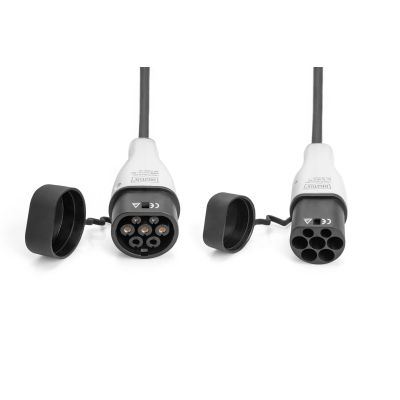 2. Digitus Kabel do ładowania pojazdów elektrycznych EV, Typ2-Typ2, jednofazowy 230V, 32A, 7.4kW, 5m