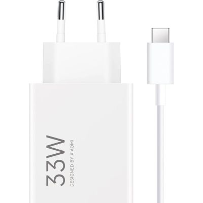 2. Ładowarka sieciowa Xiaomi MDY-16-EF 1xUSB-A 33W z kablem USB-C 3A - biała