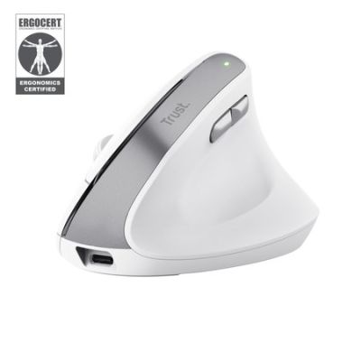 4. Mysz Trust BAYO II ERGONOMIC WIRELESS White