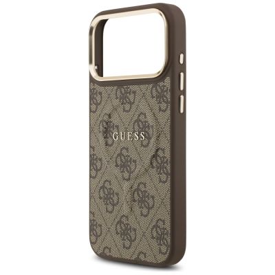 6. Etui Guess 4G PU Classic Logo MagSafe na iPhone 17 Pro Max - brązowe