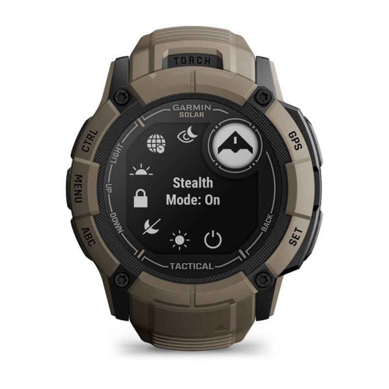 9. Garmin Instinct 2X Solar Tactical Edition 2,79 cm (1.1") MIP 50 mm Cyfrowy 176 x 176 px Ekran dotykowy Zielony GPS
