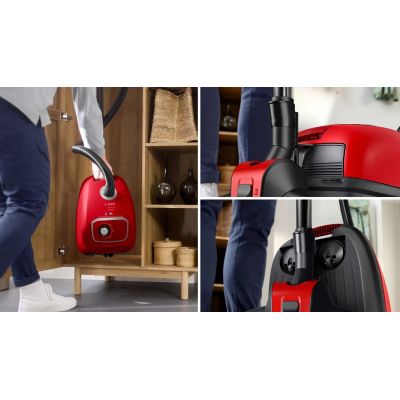 8. Odkurzacz workowy Bosch Serie 4 BGB41PET1 czerwony