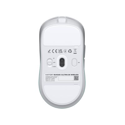 3. HATOR Quasar 3 Ultima 8K Wireless myszka Gaming Po prawej stronie RF Wireless + Bluetooth + USB Type-C Optyczny 30000 DPI