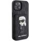 4. Etui Karl Lagerfeld Saffiano Cardslots and Stand Monogram Ikonik Patch do iPhone 15 - czarne