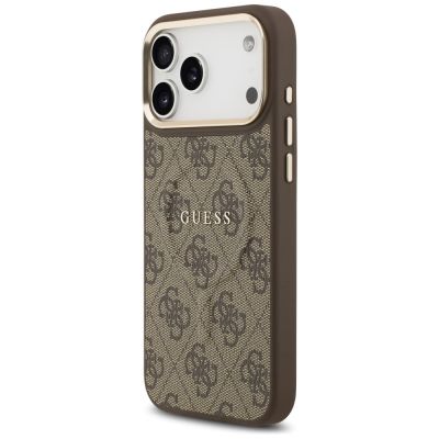 2. Etui Guess 4G PU Classic Logo MagSafe na iPhone 17 Pro Max - brązowe