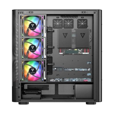 5. MODECOM OBUDOWA VOLCANO AQ 500 ARGB MIDI CZARNA