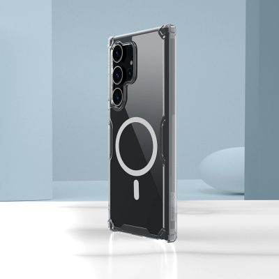20. Etui Nillkin Nature Pro pancerne z magnetycznym ringiem do Samsung Galaxy S24 Ultra - białe
