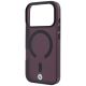 6. Etui BMW Sign Frosted IML & Metal Logo MagSafe na iPhone 18 Pro Max / 17 Pro Max - burgundowe