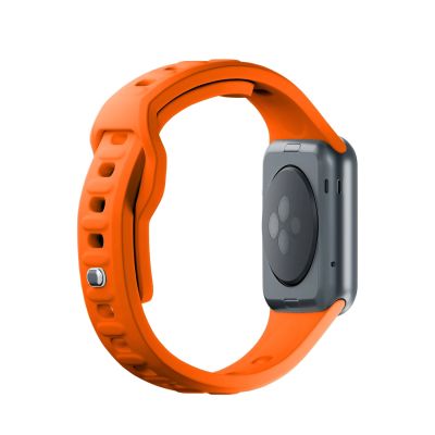 4. Pasek silikonowy 3mk Silicone Watch Strap do Apple Watch 38 / 40 / 41 mm - pomarańczowy