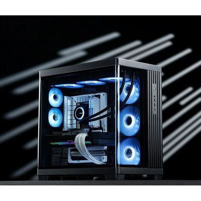 20. Jonsbo TK-4 Gehäuse, Midi-Tower, ATX, Tempered Glass - schwarz