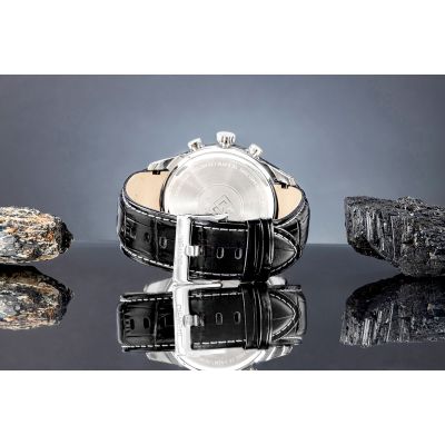 7. Zegarek Męski Giewont Chronograph Sapphire Srebrny GW7650-A1