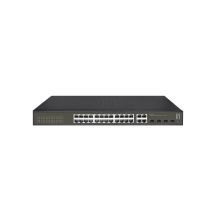 LevelOne GES-2128 przełącznik sieciowy Zarządzany L2 Gigabit Ethernet (10/100/1000) Czarny