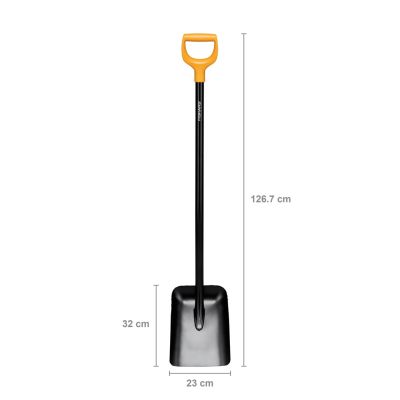 8. Szufla FISKARS SOLID 1003457 łopata metalowa 1270mm, rączka D