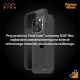 8. Etui PanzerGlass ClearCase na iPhone 15 Pro Max z certyfikatem Military Grade - przezroczysto-czarne