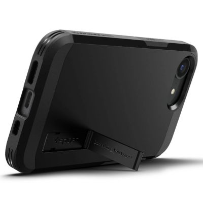 12. Etui Spigen Tough Armor z MagSafe na iPhone 16e / 17e z podstawką - czarne