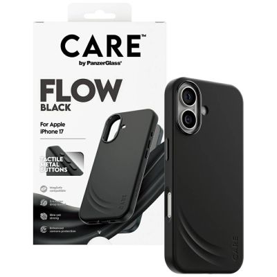 4. Etui CARE by PanzerGlass Feature FLOW MagSafe na iPhone 17 - czarne