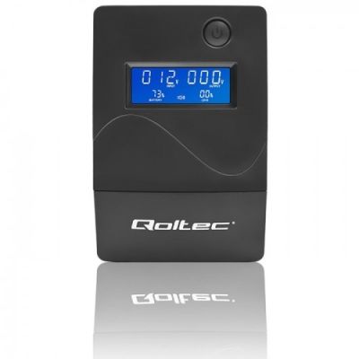 5. QOLTEC ZASILACZ AWARYJNY UPS 450VA | 240W | LCD | USB | RJ45