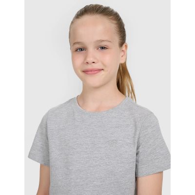 4. T-shirt gładki dziewczęcy 4F 4FJWMM00TTSHF2332-25M