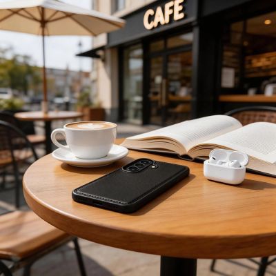 8. Etui Tech-Protect Wallet MagSafe na Samsung Galaxy S26 - czarne matowe