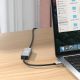 5. Adapter sieciowy Wozinsky WAU-45C Ethernet karta sieciowa LAN Gigabit RJ45 1000 Mb/s USB-C - szara