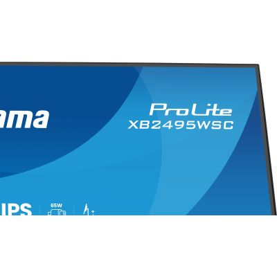 12. iiyama ProLite XB2495WSC-B1 monitor komputerowy 61,2 cm (24.1") 1920 x 1200 px WUXGA LED Czarny