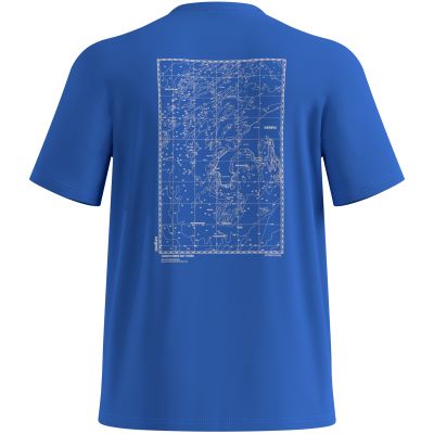 6. Koszulka z krótkim rękawem męska ODLO T-shirt crew neck s/s COTTON BLEND UNLIMITED niebieska