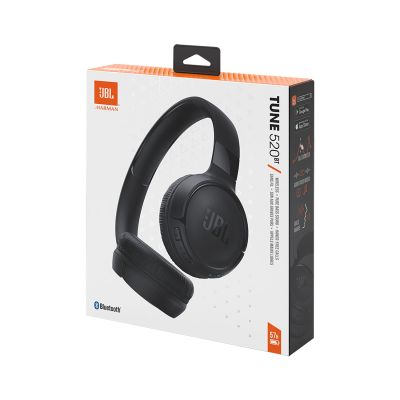 11. Słuchawki JBL Tune 520BT bezprzewodowe nauszne Bluetooth 5.3 - czarne