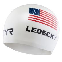 Czepek pływacki TYR Usa silc cap ledecky   one size