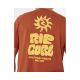 4. Koszulka męska RIP CURL Pacific Rinse Glass Off Tee brązowa