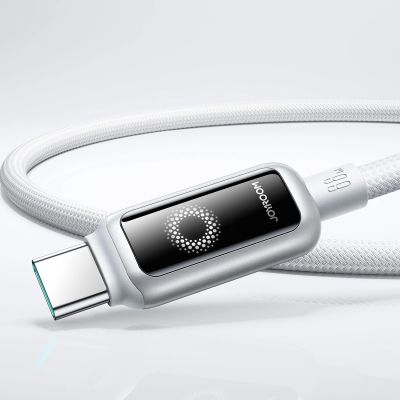 4. Kabel Joyroom S-A55 StarFlight 66W USB-A - USB-C 1,2m - biały