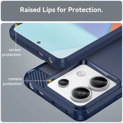 6. Etui Carbon Case do Xiaomi Redmi Note 13 Pro - niebieskie
