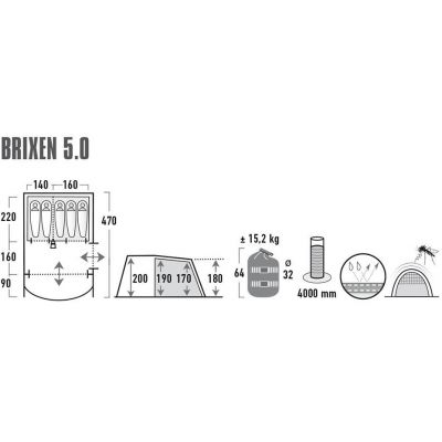 24. Namiot High Peak Brixen 5.0 11816