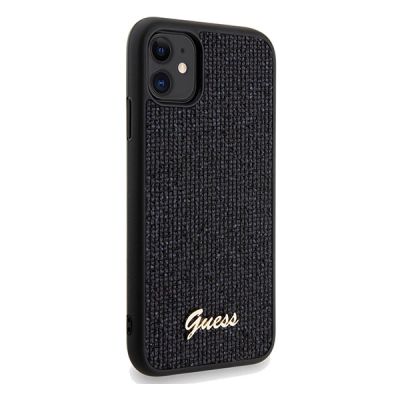 4. Etui Guess Disco Metal Script na iPhone 11 / Xr - czarne