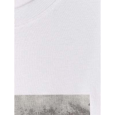 6. T-shirt regular z nadrukiem męski 4F 4FWSS26TTSHM3034-10S