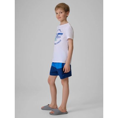 4. Spodenki plażowe boardshorty chłopięce  4F 4FJWSS26UBDSM203-31S