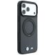 4. Etui BMW Kevlar Ring Stand 360 MagSafe na iPhone 18 Pro / 17 Pro - ciemnoszare
