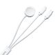 4. Kabel 3 w 1 Joyroom S-IW008 magnetyczna ładowarka USB-A - Lightning/USB-C 1.2m - biały