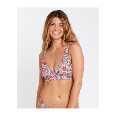 Stanik kąpielowy RIP CURL Las Flores Revo Halter turkusowy