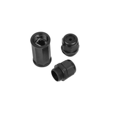 2. LANBERG ZŁĄCZKA SIECIOWA RJ45->RJ45 KAT.6 FTP WODOODPORNA IP67 AD-RJ45-OS6-IP67