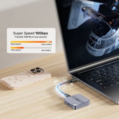 20. Obudowa dysku Unitek magnetyczna SolidForce Reefer USB-C do M.2 SSD (NVMe/SATA)