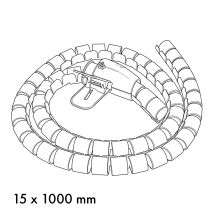 MACLEAN ORGANIZATOR/MASKOWNICA KABLI MACLEAN, 15MM X 1000MM, CZARNA MCTV-898 B