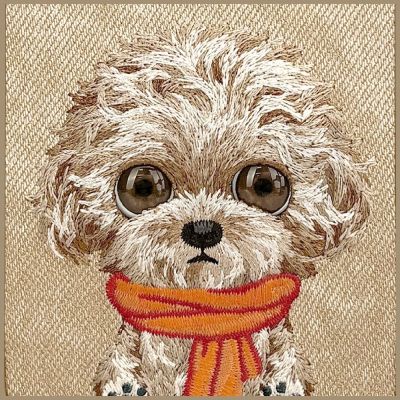 8. Etui Nimmy Big Eyed Pet 2.0 Dog do iPhone 17 - beżowe
