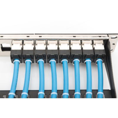 7. Digitus Kabel instalacyjny kat.6A, U/UTP, Dca, AWG 23/1, LSOH, 500m, niebieski, szpula