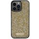 3. Etui Guess Rhinestone Metal Logo na iPhone 15 Pro Max - żółte