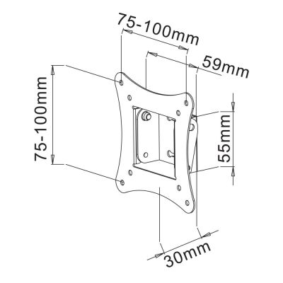 4. TECHLY UCHWYT ŚCIENNY TV LED/LCD 13-30 CALI 15KG U