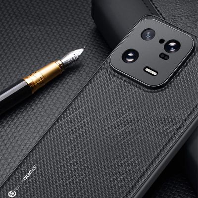 4. Dux Ducis Fino etui do Xiaomi 13 Pro pokrowiec z silikonową ramką szare